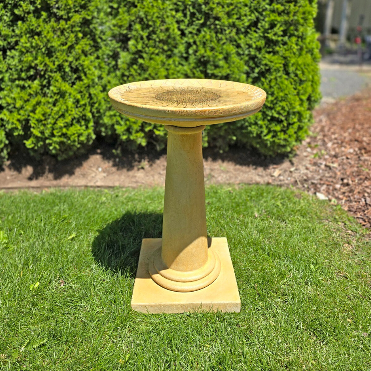 Henri Studio Sunflower Birdbath 20 in. x 28 in. SiteOne